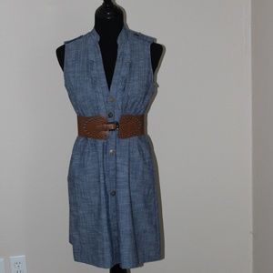 Denim Ruffle Dress